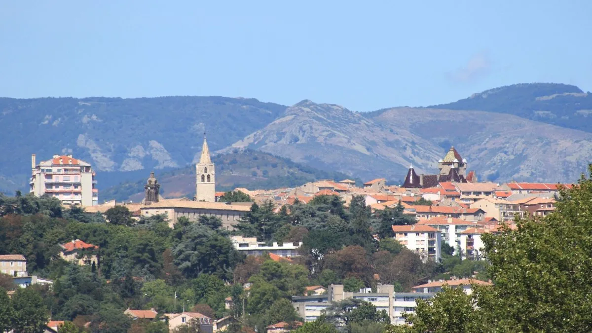 Vue de Aubenas